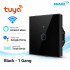 Tuya WiFi 1 Gang Smart Touch Switch Black Color (Latest Edition)